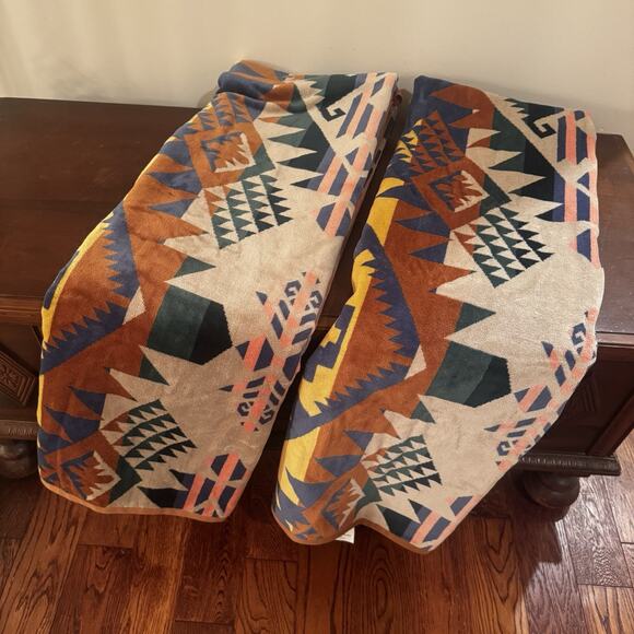 New Two Pendleton Beach Towel Blanket Journey West Bright Southwestern 40 X 70 - Picture 2 of 14